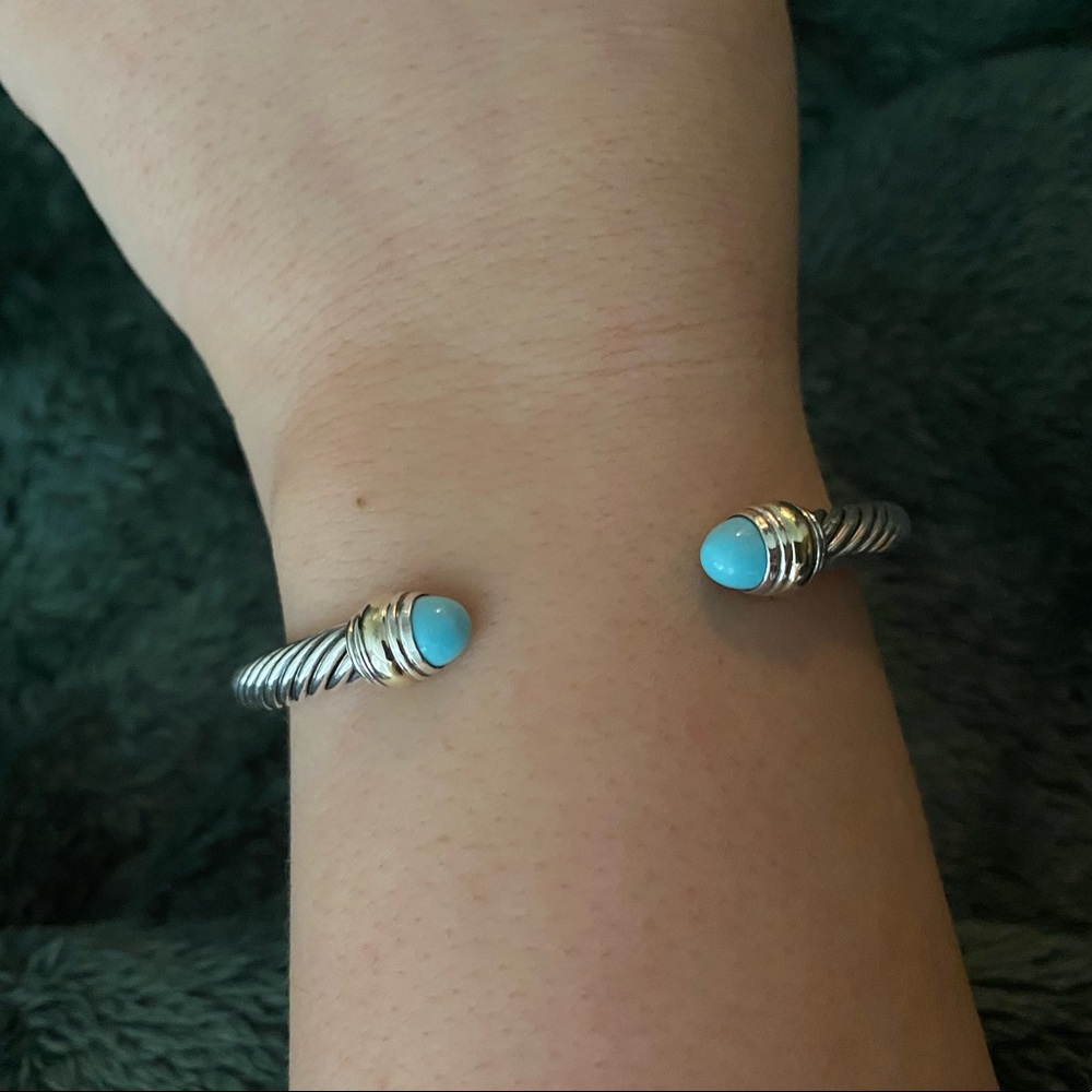 David Yurman Turquoise 7mm Bracelet